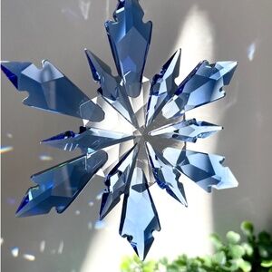 Crystal Snowflake Sun Catcher Christmas Tree Decor Czech Bohemia Crystal Gift